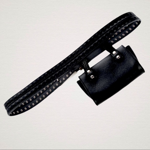 Versus Versace logo waist fanny bag belt studded - Picture 2 of 2